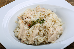 risotto pollo